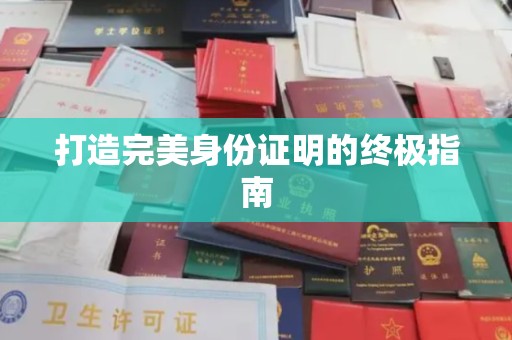 坡头打造完美身份证明的终极指南
