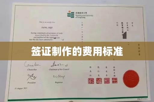 坡头签证制作的费用标准