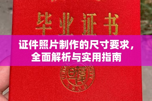 坡头证件照片制作的尺寸要求，全面解析与实用指南