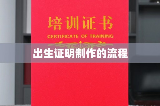 坡头出生证明制作的流程