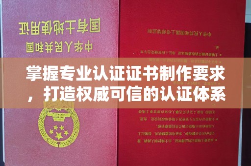 坡头掌握专业认证证书制作要求，打造权威可信的认证体系