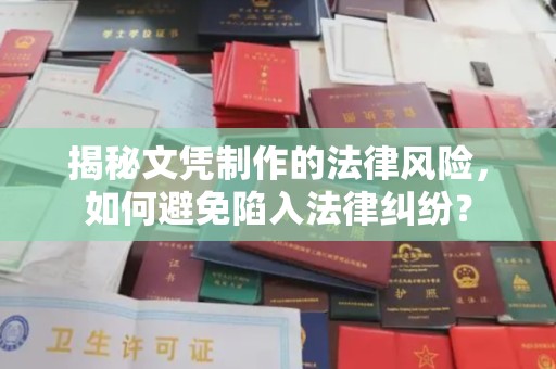 坡头揭秘文凭制作的法律风险，如何避免陷入法律纠纷？