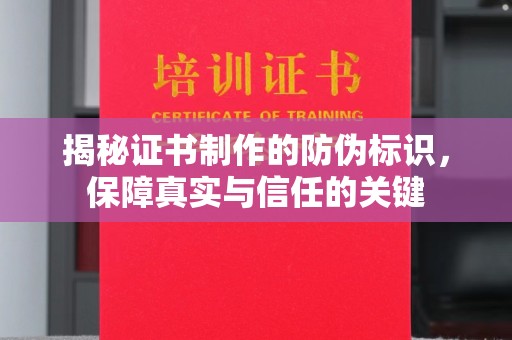 坡头揭秘证书制作的防伪标识，保障真实与信任的关键